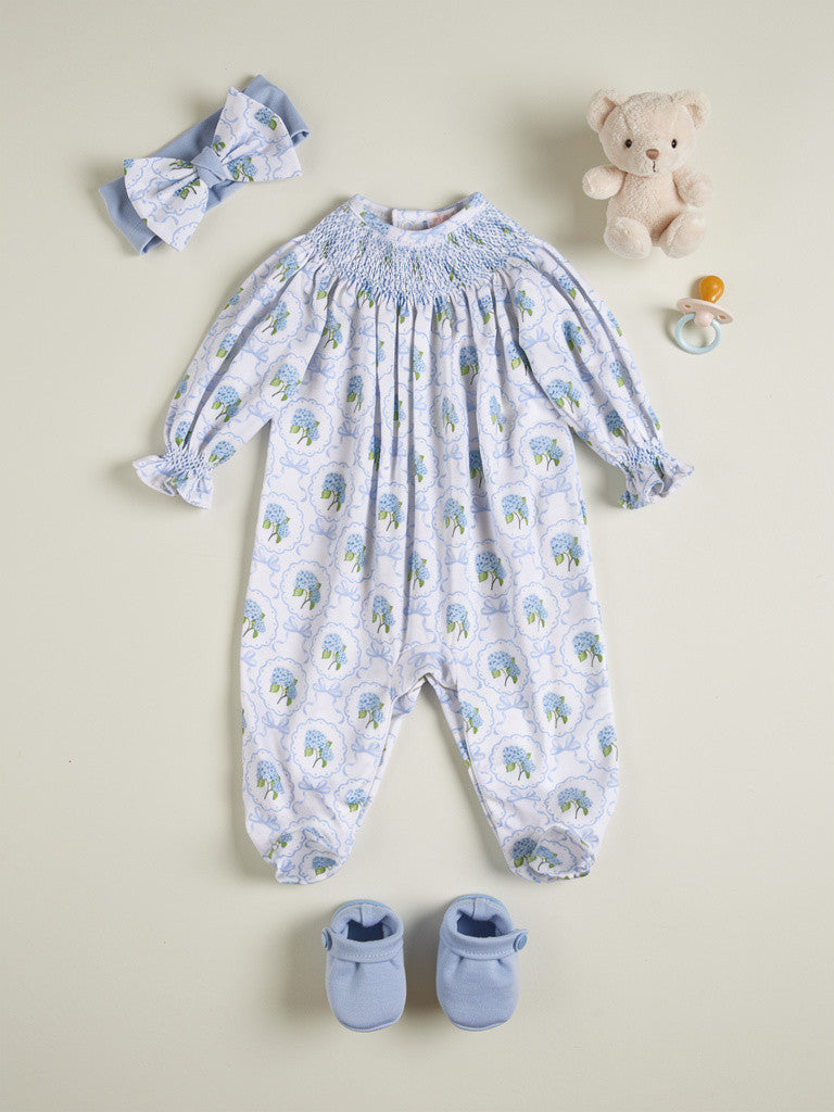 Smocked Bishop Footie | Molly Floral