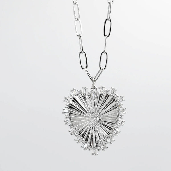 Mama heart Silver Necklace