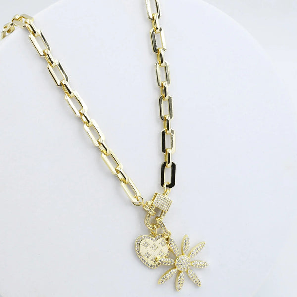 Margarita Heart Necklace | Gold