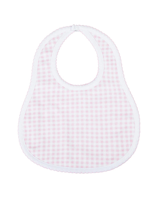 Mini Checks Bib | Pink