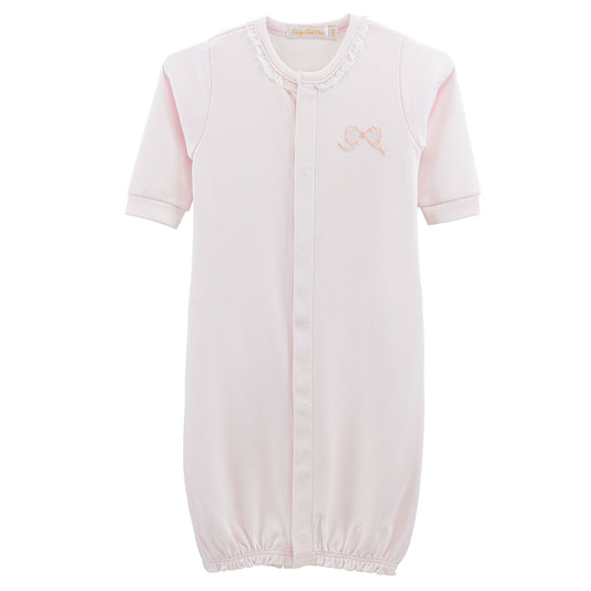 Pink Converter Gown w/ Lace Trim | Pretty Bows