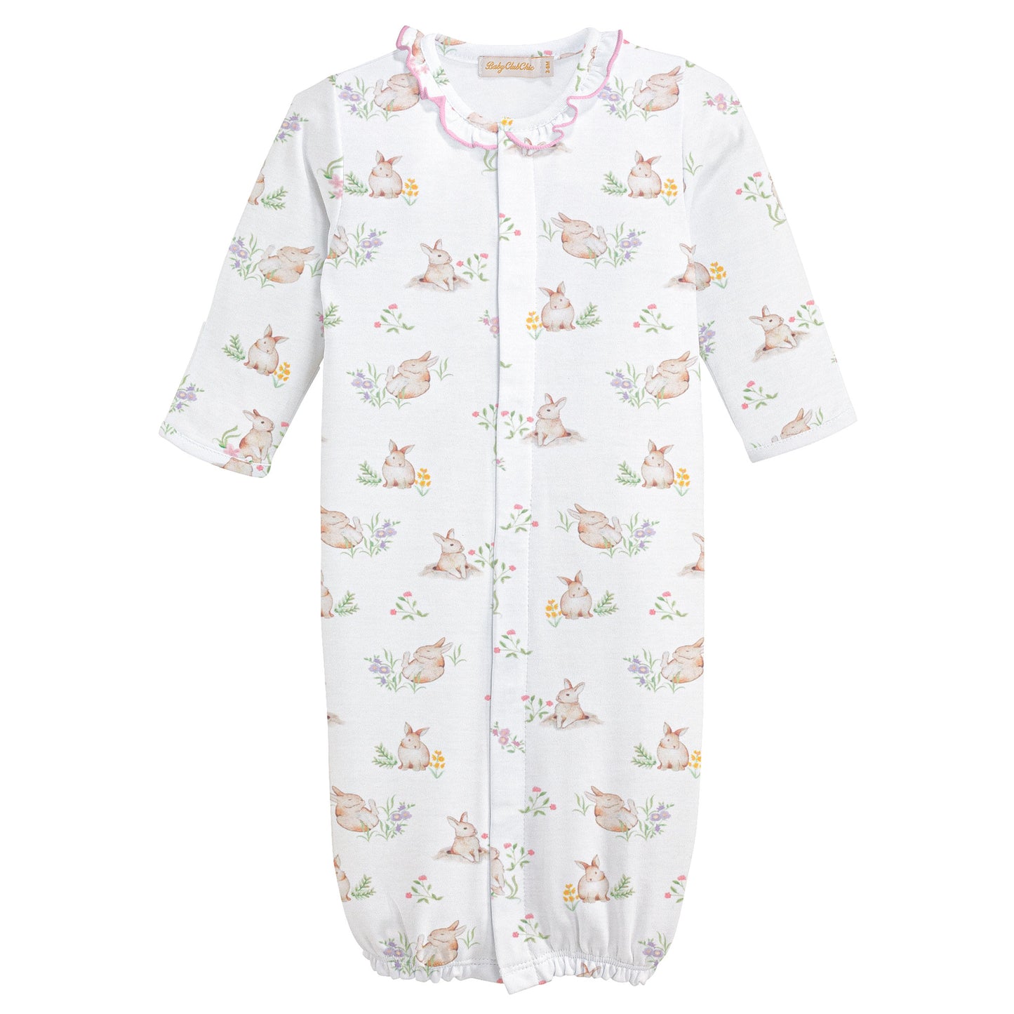 little hops - girls conv. gown w/ruffle