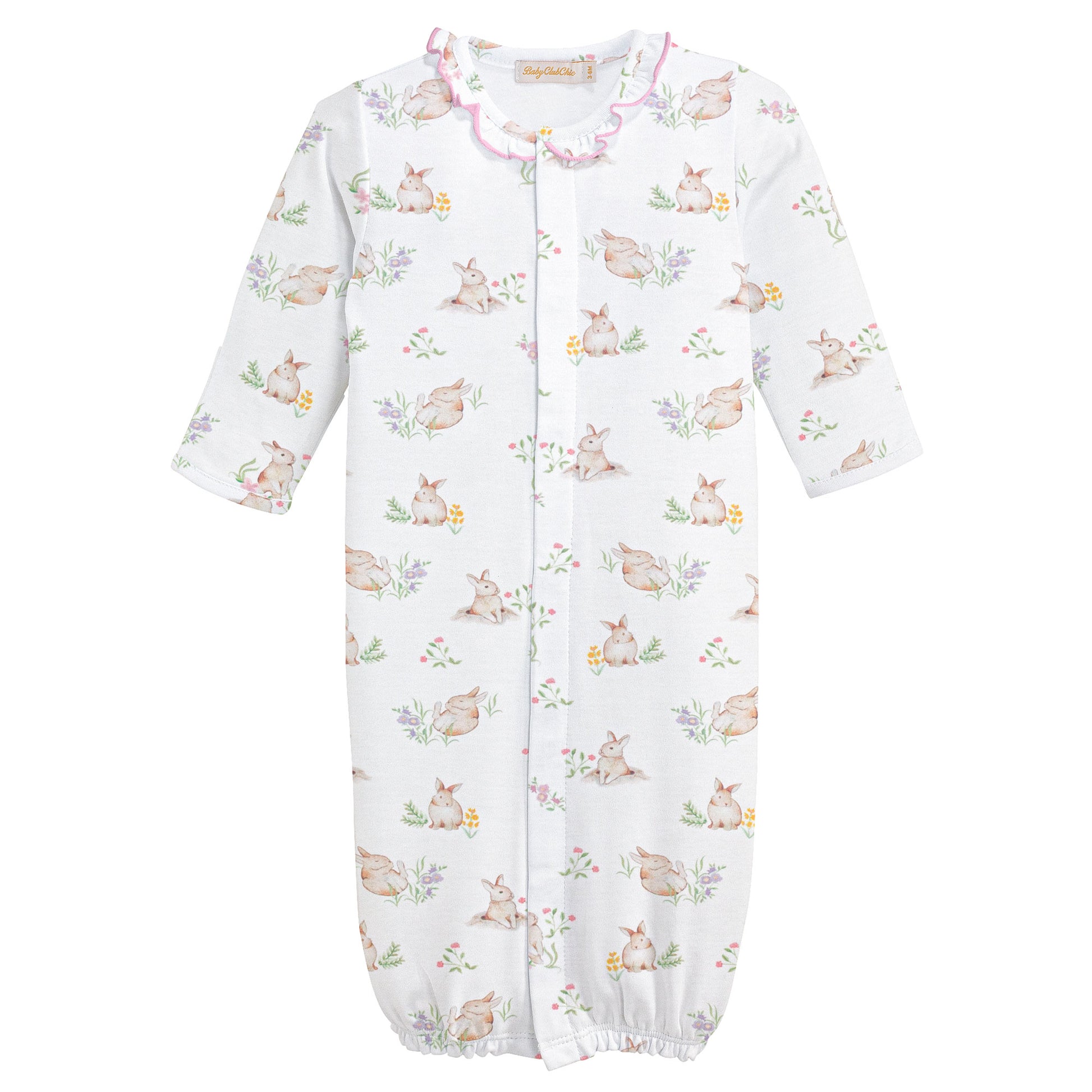 little hops - girls conv. gown w/ruffle