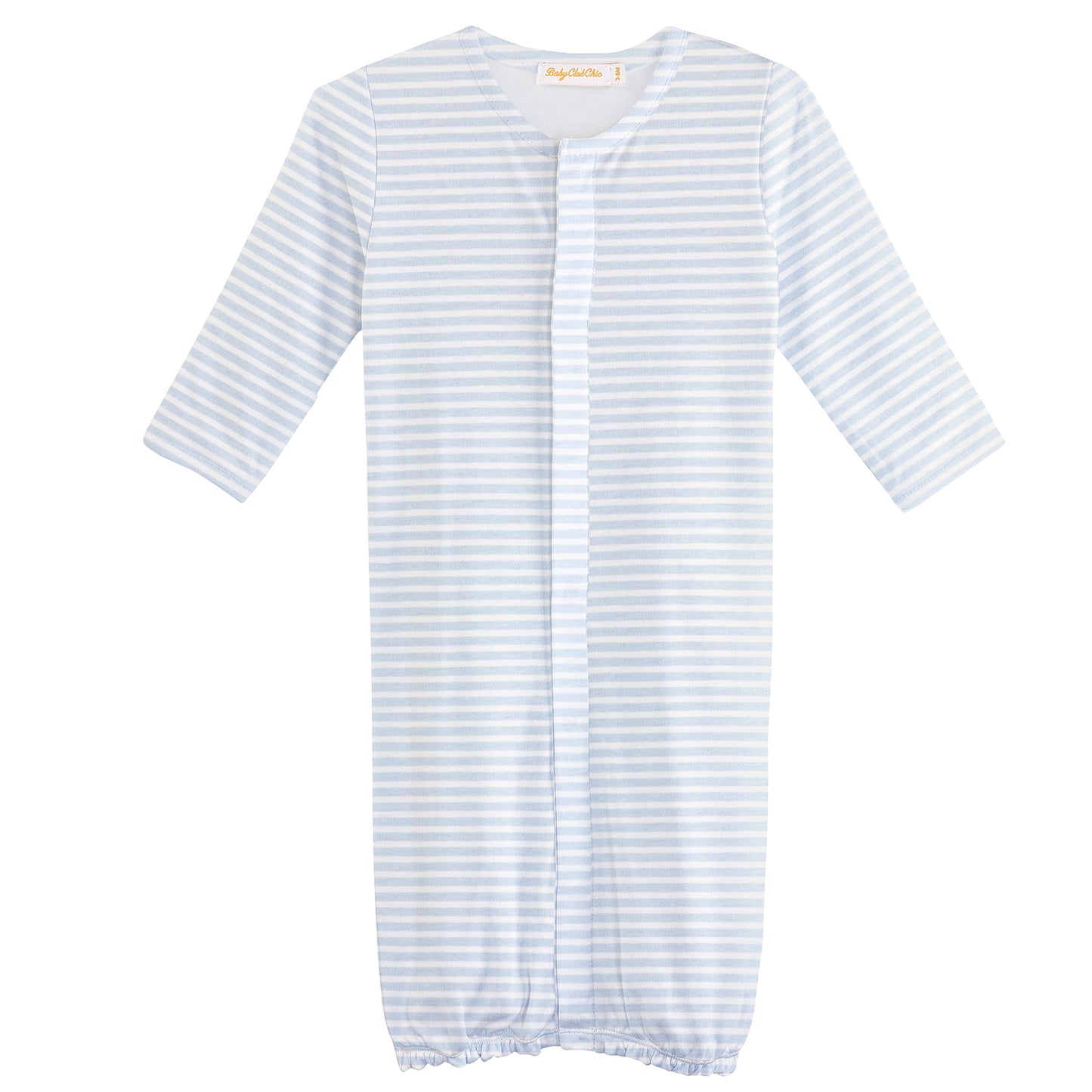 Printed Converter Gown | Light Blue Stripes