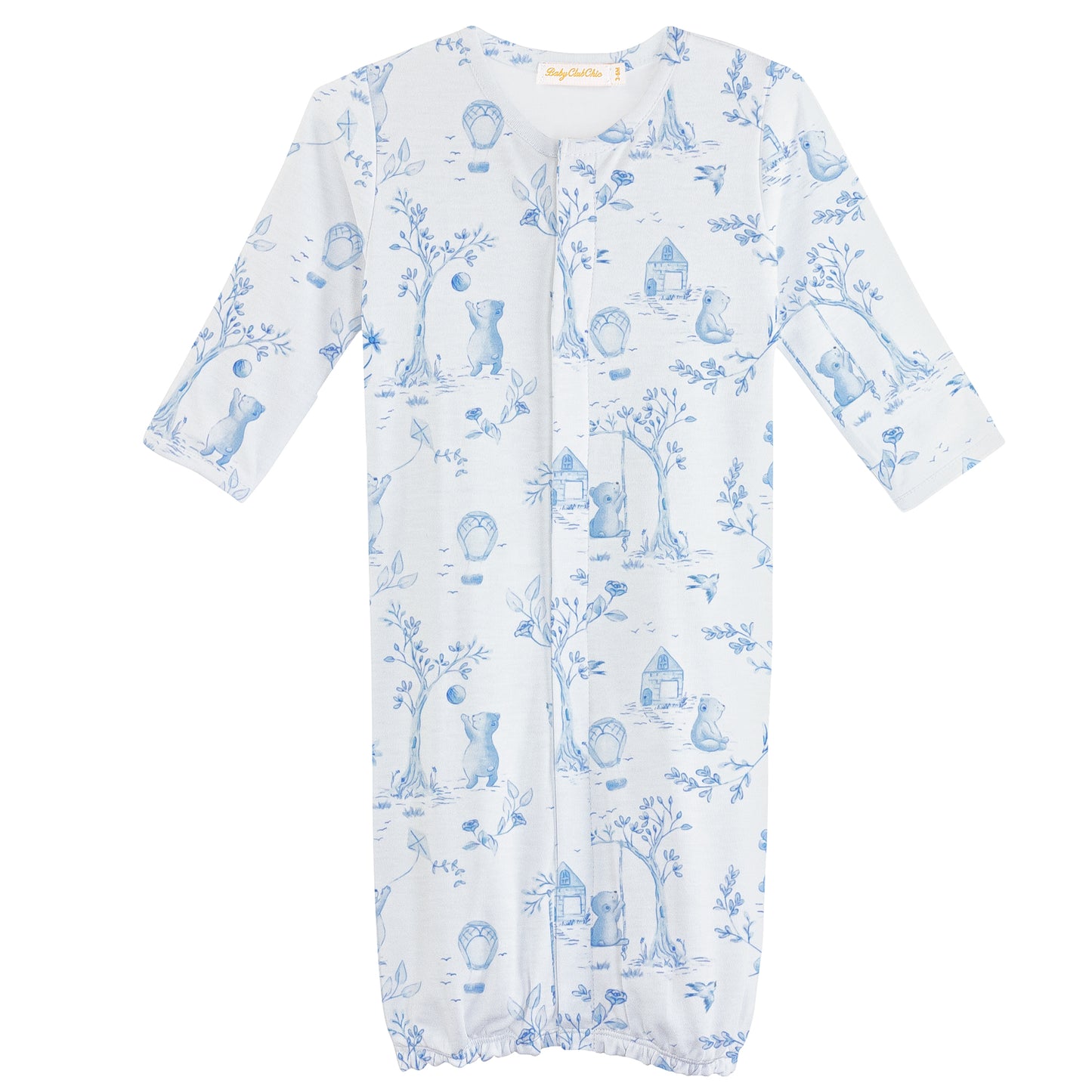 Printed Converter Gown | Blue Toile de Jouy