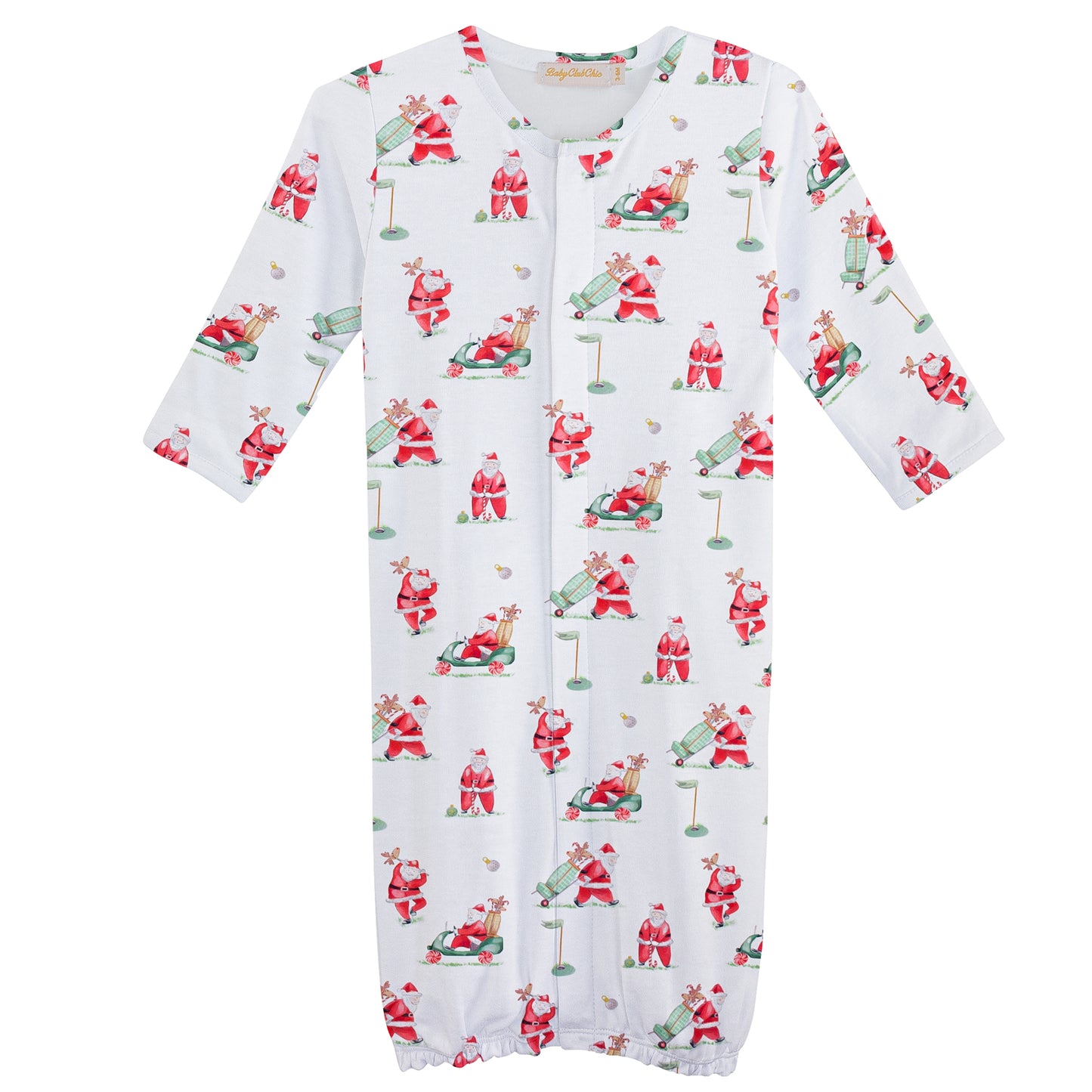 Santa's Golf Printed Converter Gown