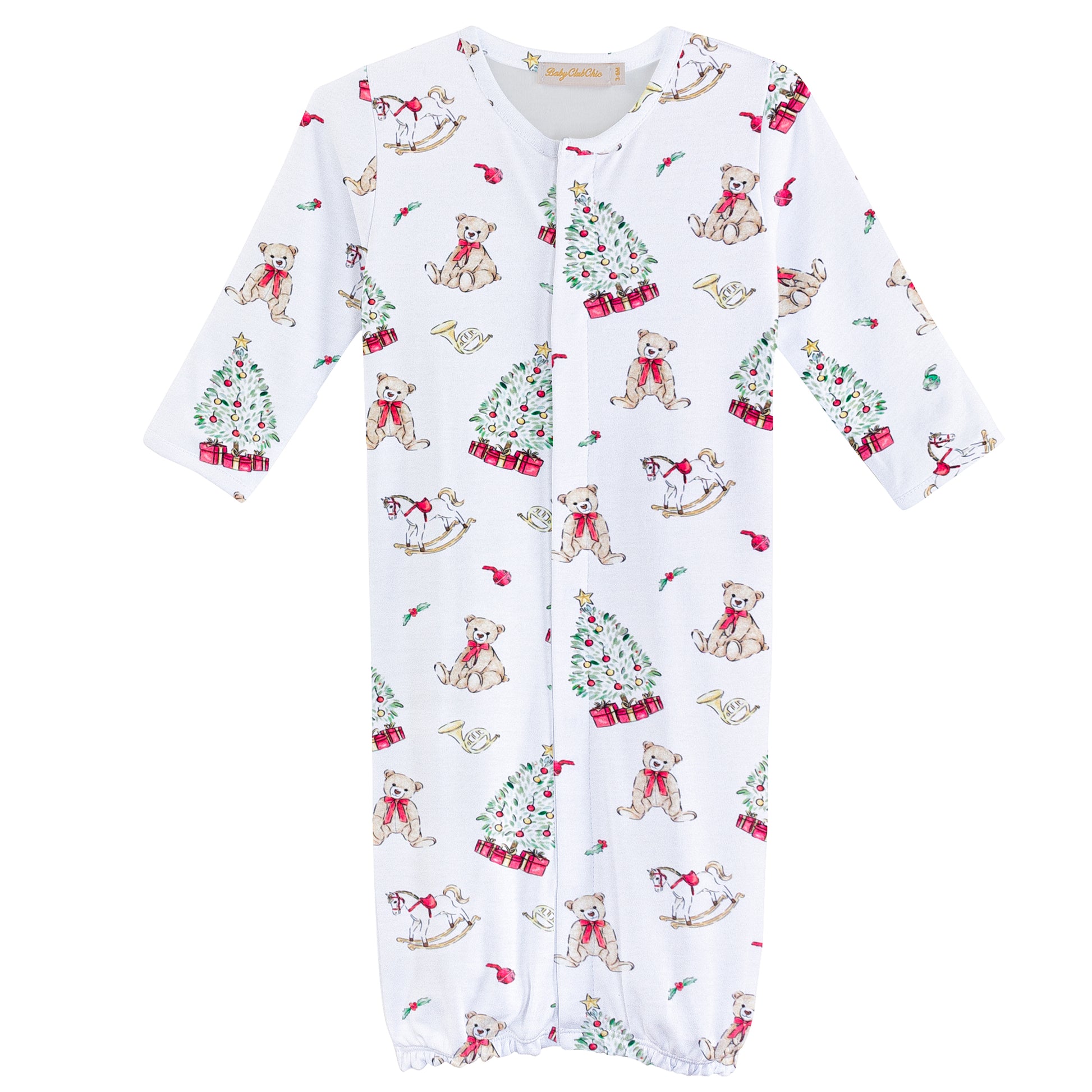 Holiday Time Printed Converter Gown