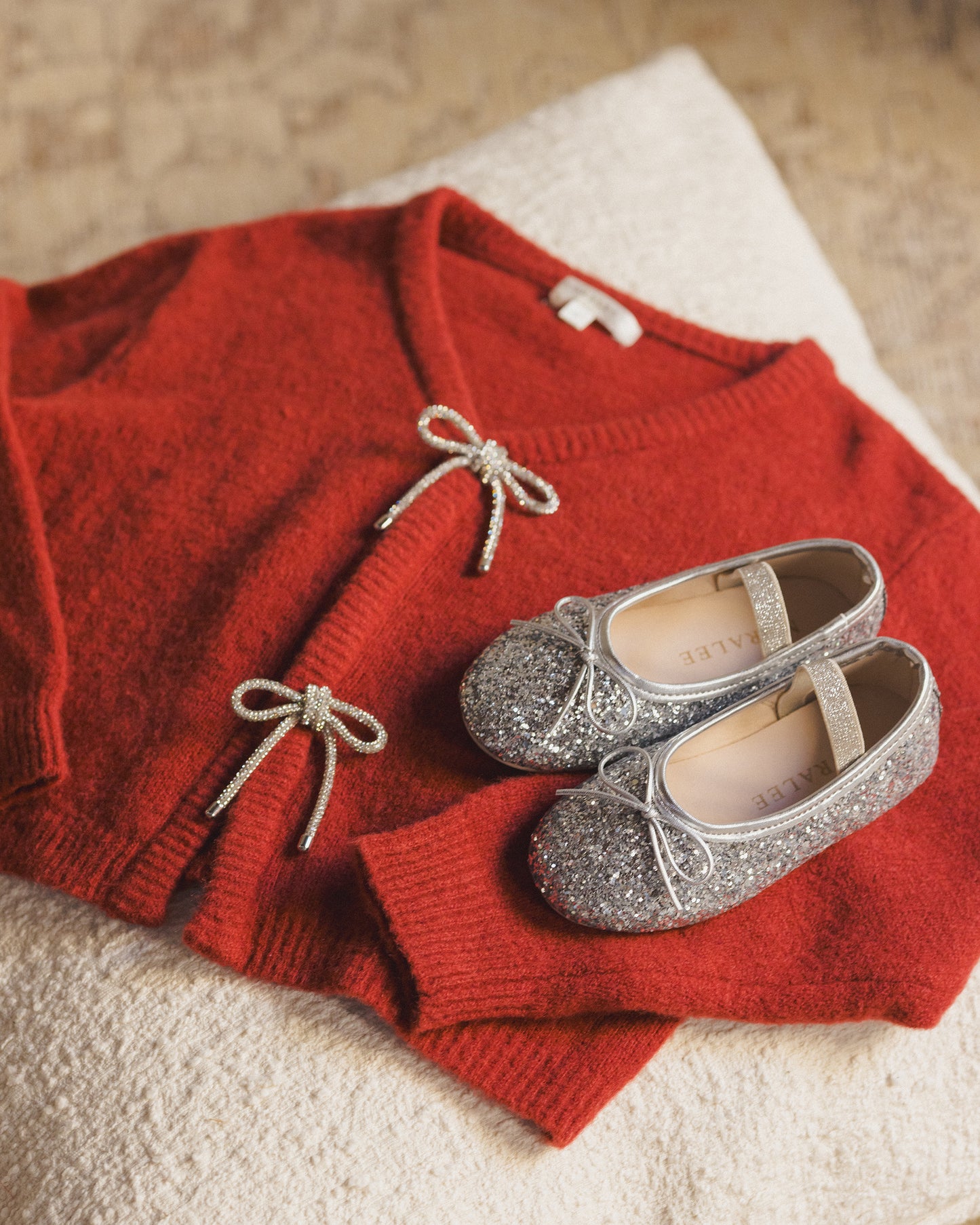 BOW CARDIGAN | RUBY