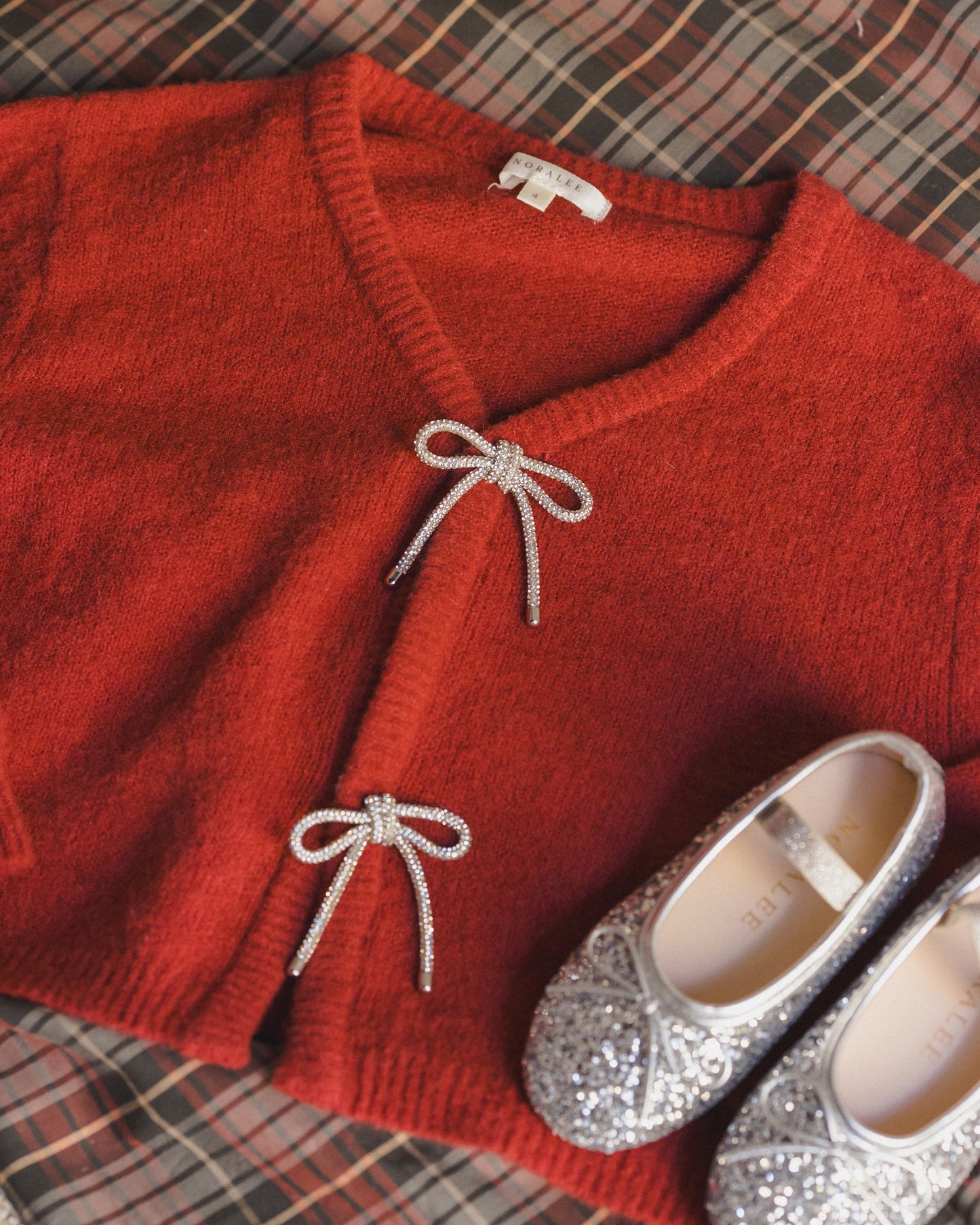 BOW CARDIGAN | RUBY