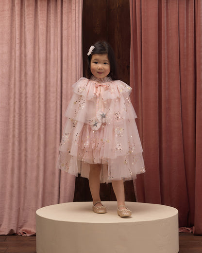 TULLE CAPE PINK