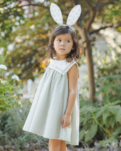 DAISY DRESS EUCALYPTUS CHECK
