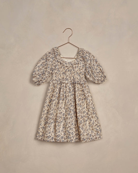 JUNIE DRESS || VINTAGE BLUE FLORAL