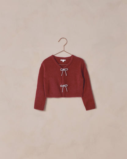 BOW CARDIGAN | RUBY