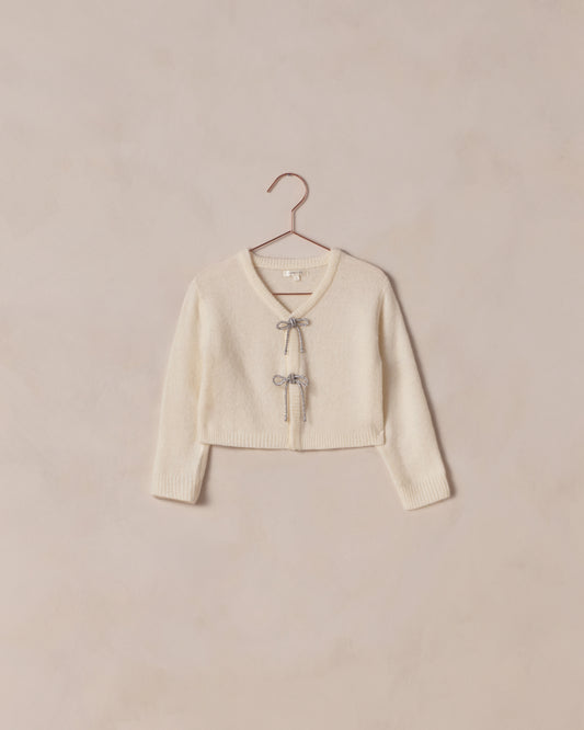BOW CARDIGAN | IVORY
