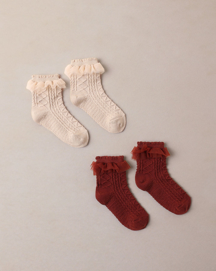 RUFFLE SOCKS | PEARL, RUBY