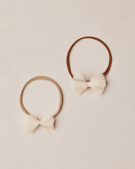 FLUTTER TULLE HEADBAND | ANTIQUE