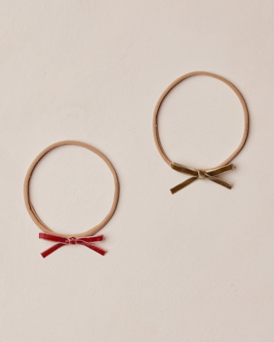 BABY BOW HEADBANDS || RUBY, PINE