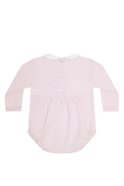 Charming Bows Embroidery Long Sleeve Bubble