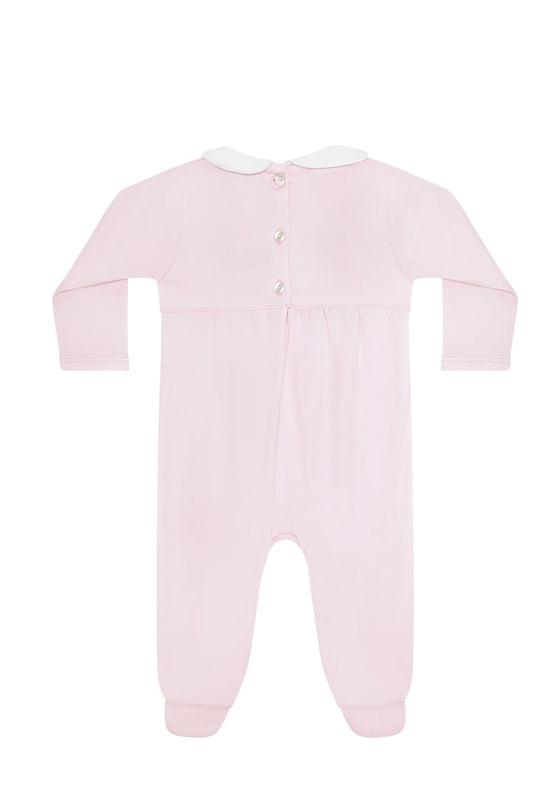 Charming Bows Embroidery Footie