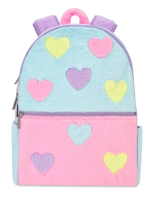 Hearts Color Block Small Backpack