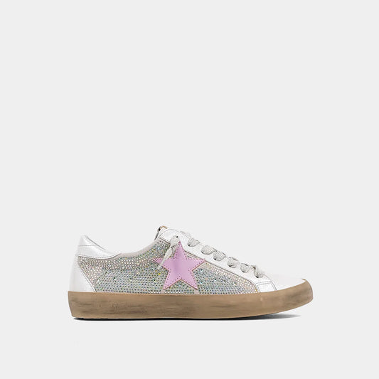 Paula Kids Sneaker | Iridescent Mini Rhinestone