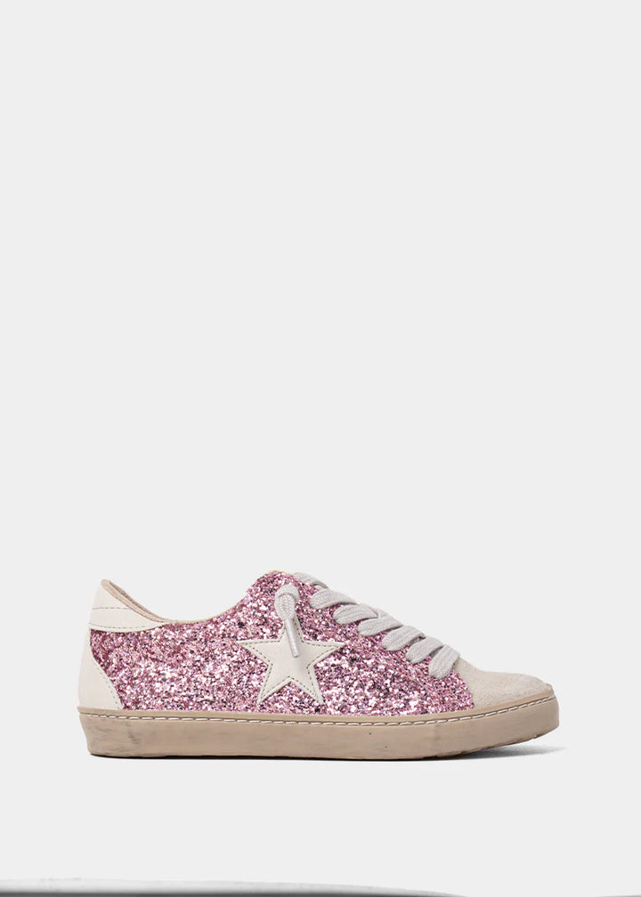 Paula Kids Sneaker | Fuchsia Glitter
