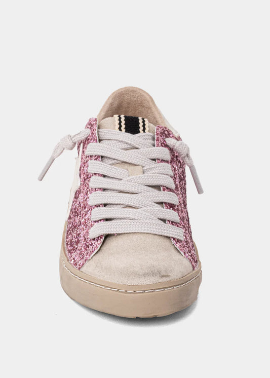 Paula Kids Sneaker | Fuchsia Glitter