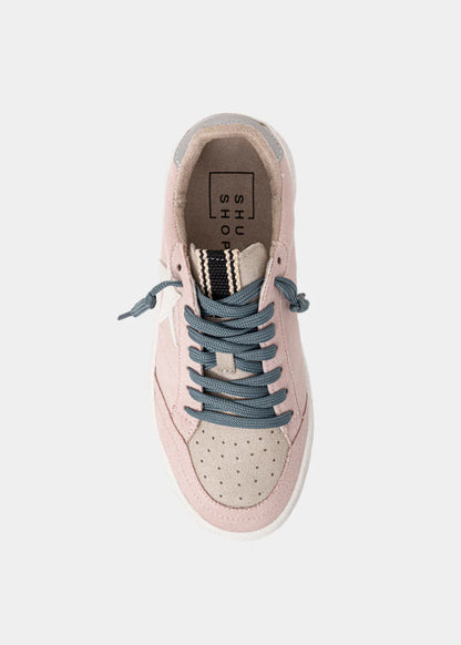 Paz Mini Sneaker | Pink Suede