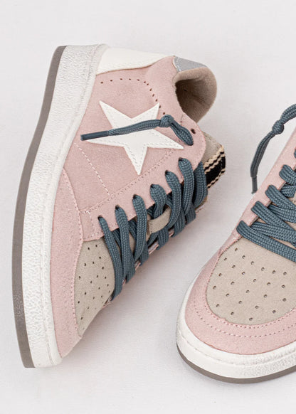 Paz Mini Sneaker | Pink Suede