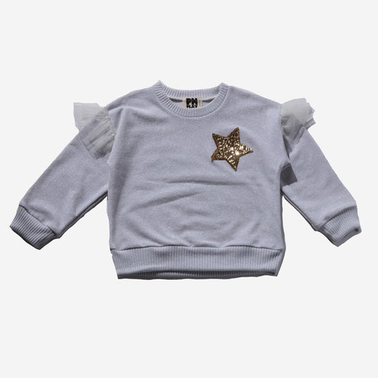 Star Sweatshirt Set | Silver