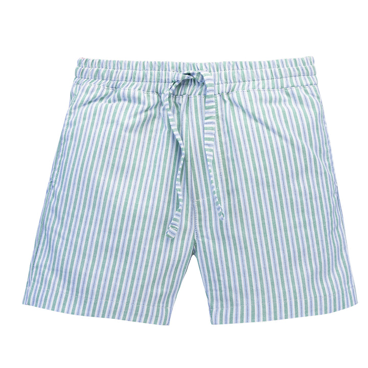 green striped oxford short w/stripes