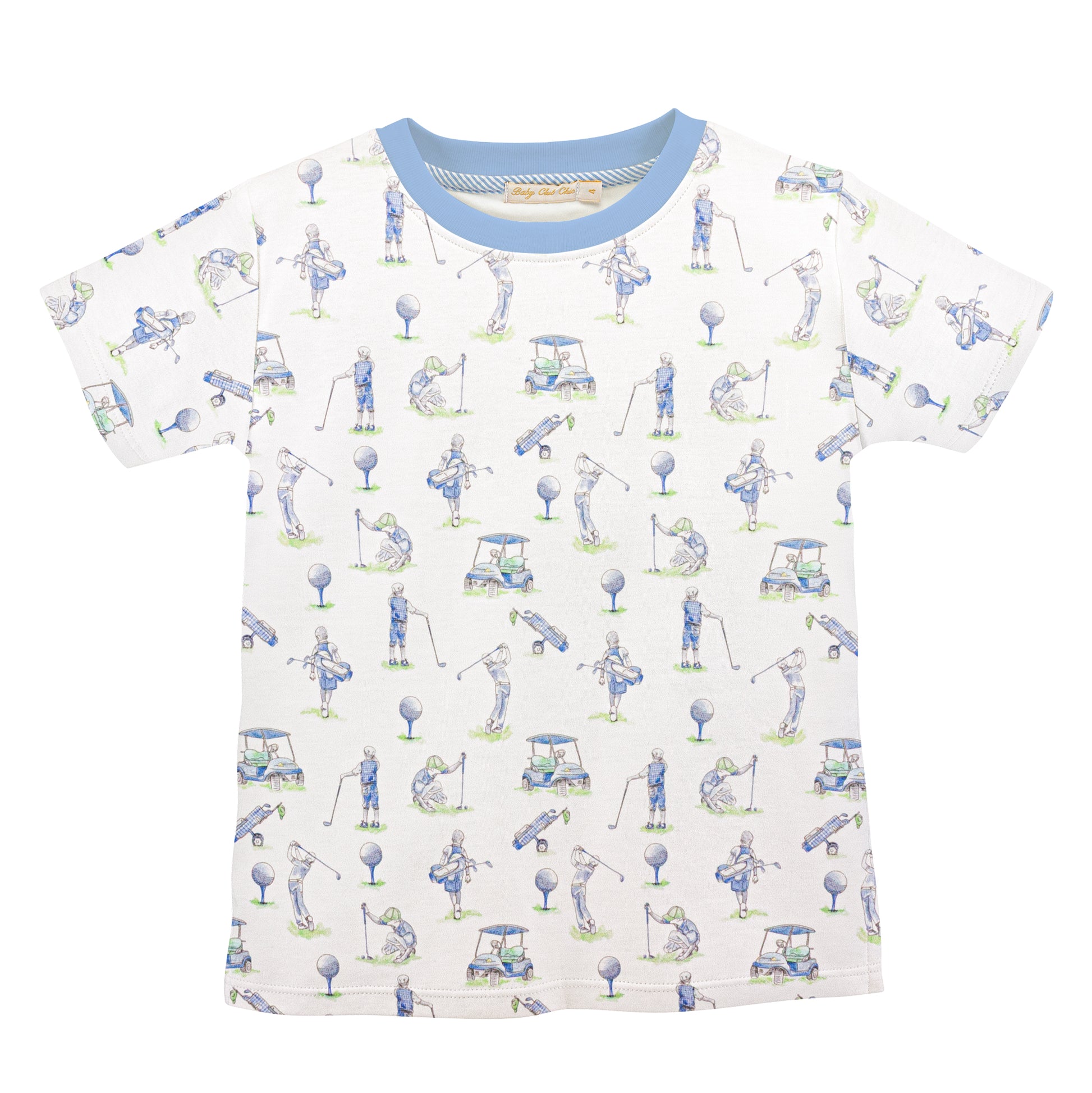 golf field printed t-shirt