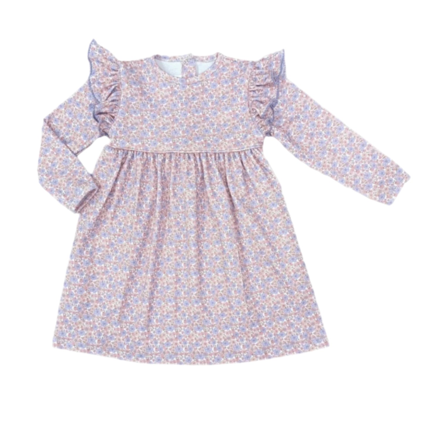 Purple Floral Knit Dress