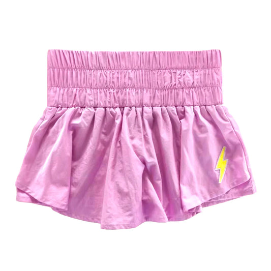 Double Layer Mini Skort | Pink Lightning
