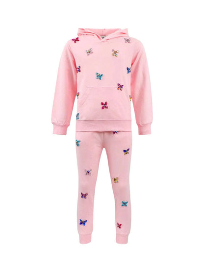 Pink Butterfly Gem Set
