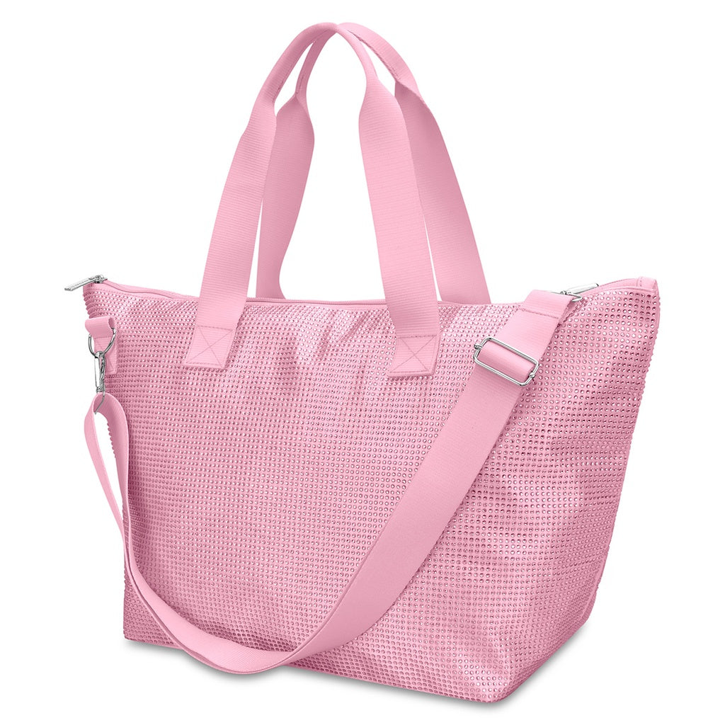 Pink Rhinestone Overnight Bag