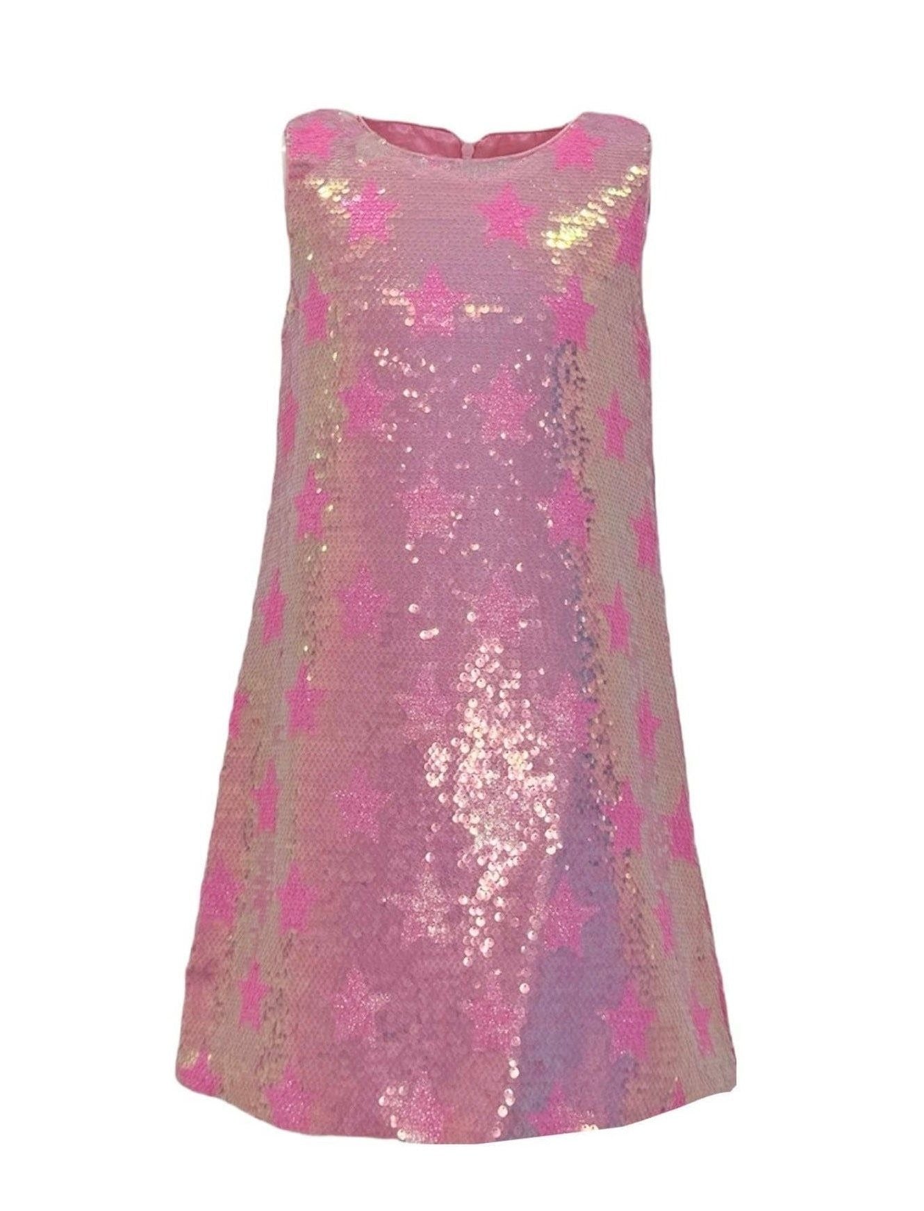 Pink Stars Sequin Dress