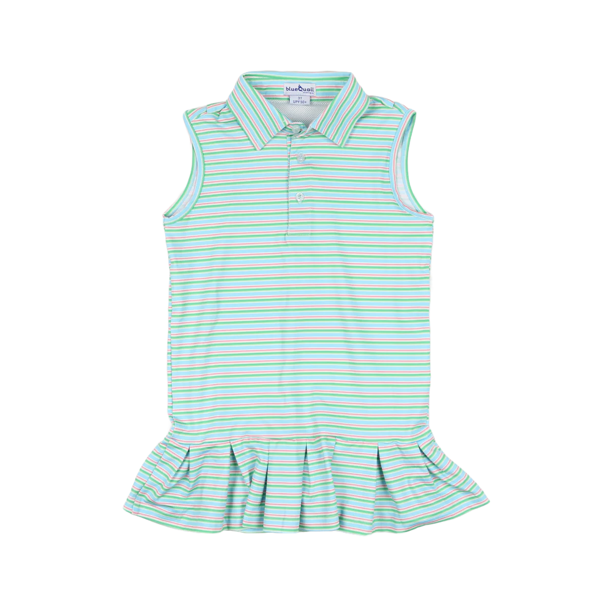 Sherbet Stripe Polo Sleeveless Dress