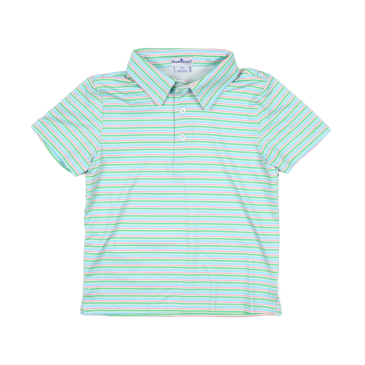 Sherbet Stripe Polo Short Sleeve Shirt