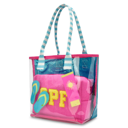 Pool Party Clear Tote 2-Piece Set