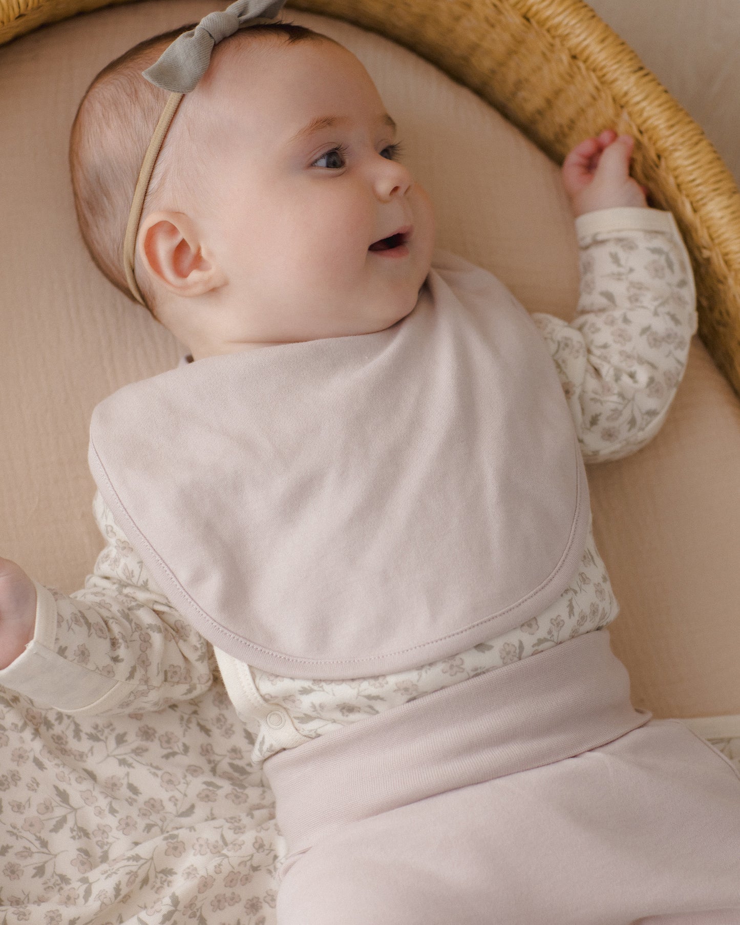 JERSEY SNAP BIB | 2 PACK FLORET | LILAC MIST