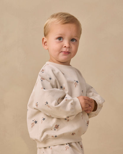 OVERSIZED CREW SWEATSHIRT SPACE