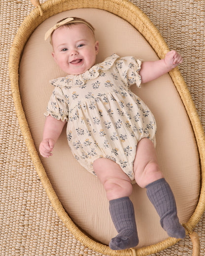 COLLARED ROMPER FRENCH FLORAL
