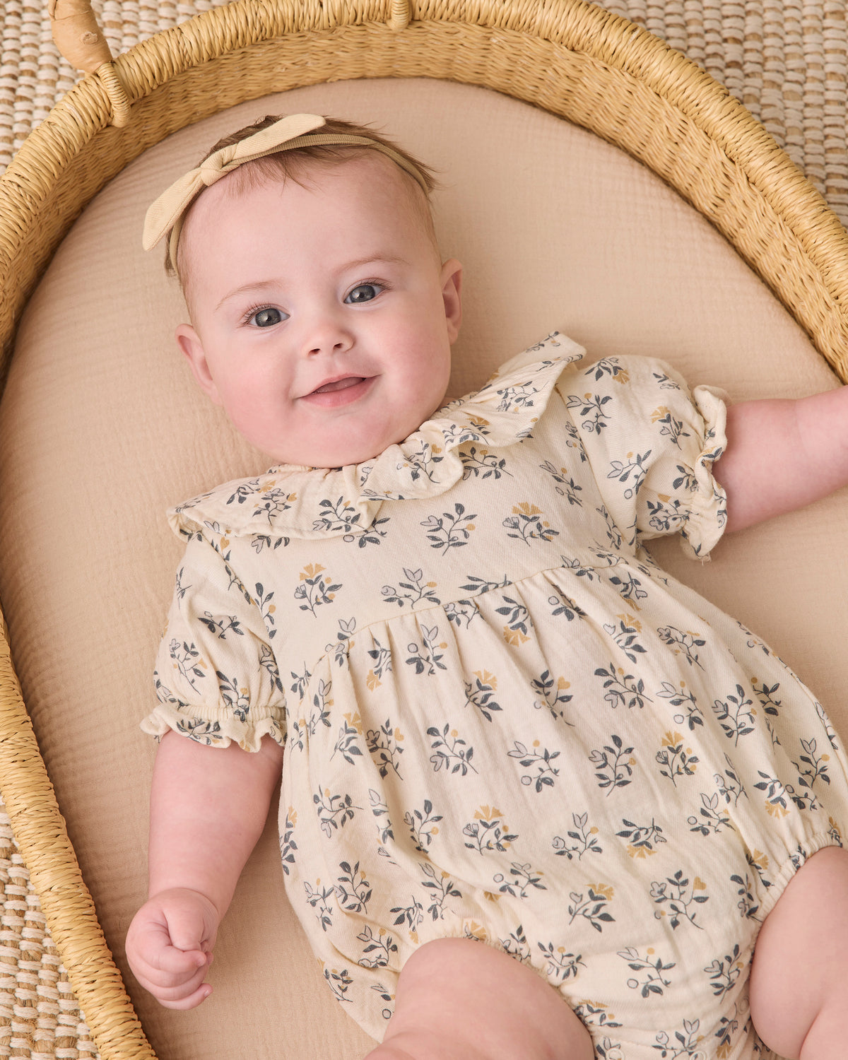 COLLARED ROMPER FRENCH FLORAL