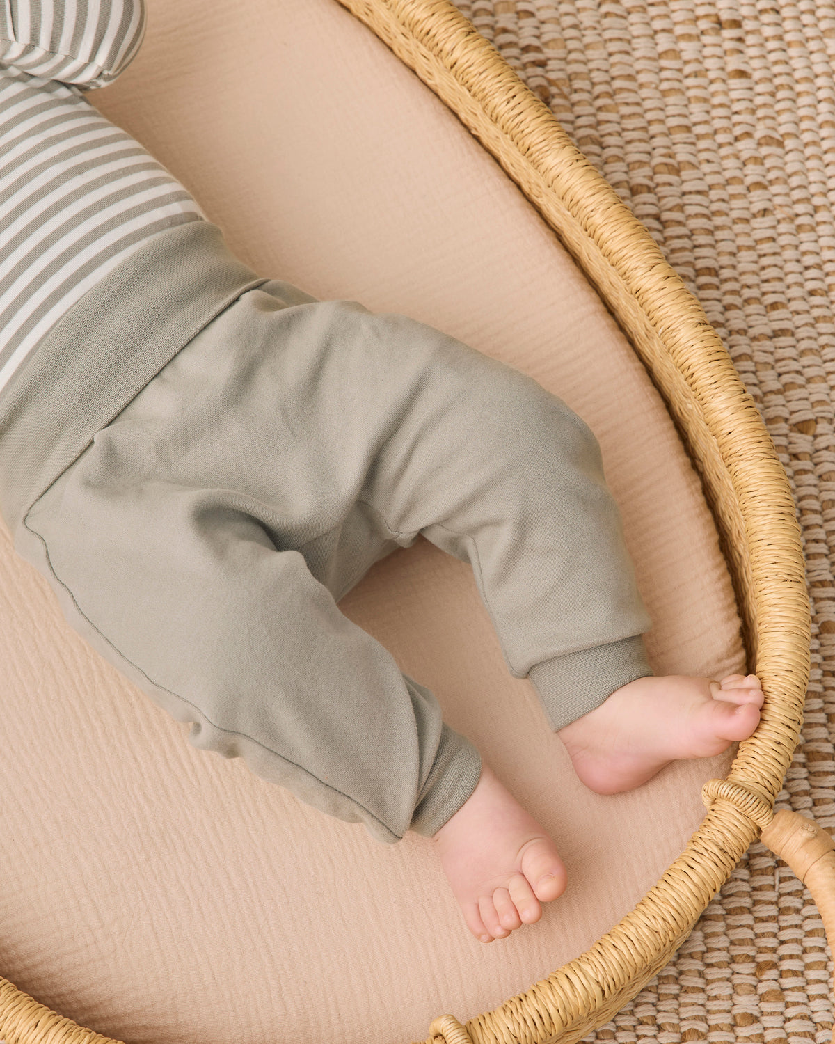 SIDE SNAP BODYSUIT + PANT SET LAUREL STRIPE