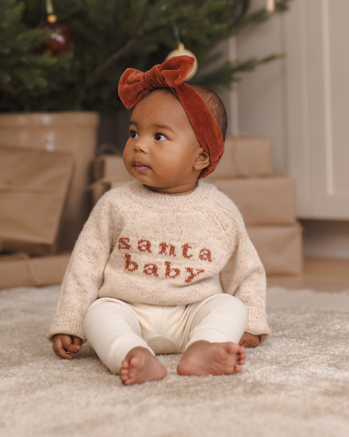 KNIT SWEATER SANTA BABY