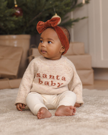 KNIT SWEATER SANTA BABY