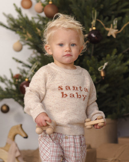 KNIT SWEATER SANTA BABY