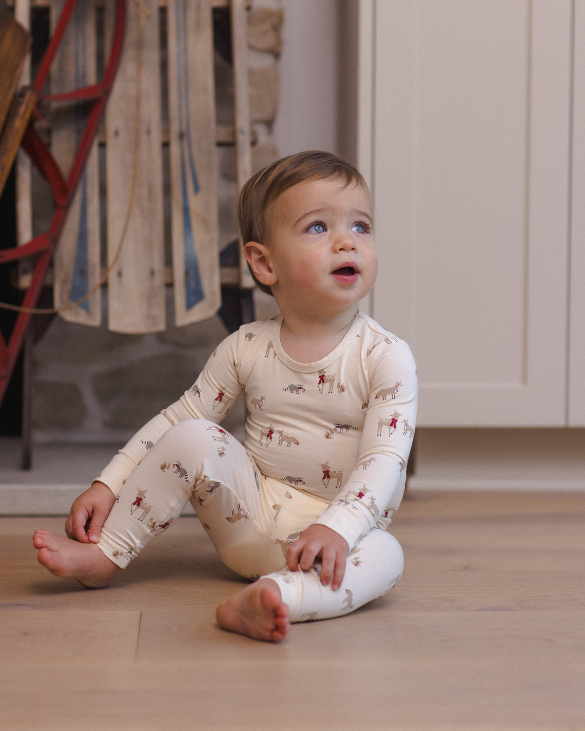 BAMBOO PAJAMA SET FOREST FRIENDS