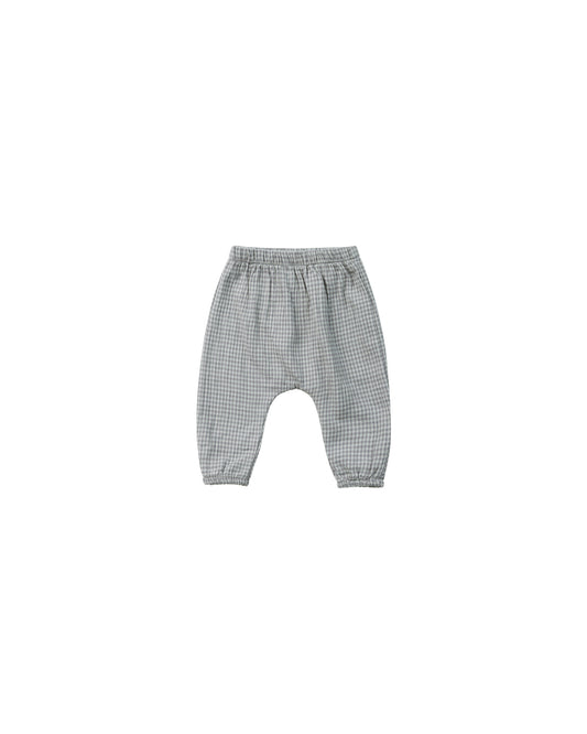 WOVEN PANT || BLUE GINGHAM